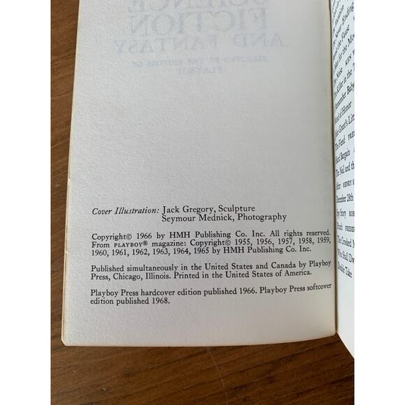 The Playboy Book of Science Fiction and Fantasy Book Paperback 1968 Vintage - Picture 10 of 11